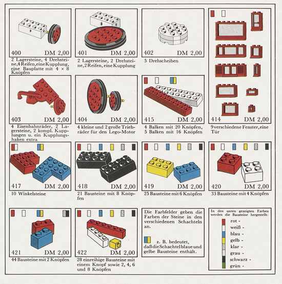 Lego System Sortiment 1968