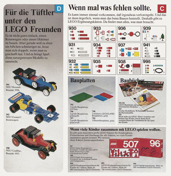 Lego Katalog 1975