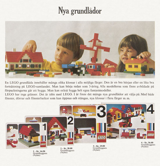 Lego catalogue Sweden 1973