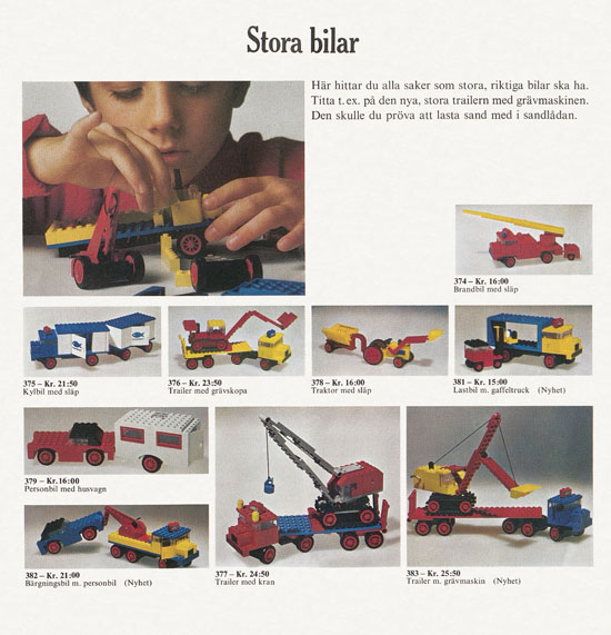 Lego catalogue Sweden 1973