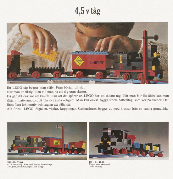 Lego catalogue Sweden 1973