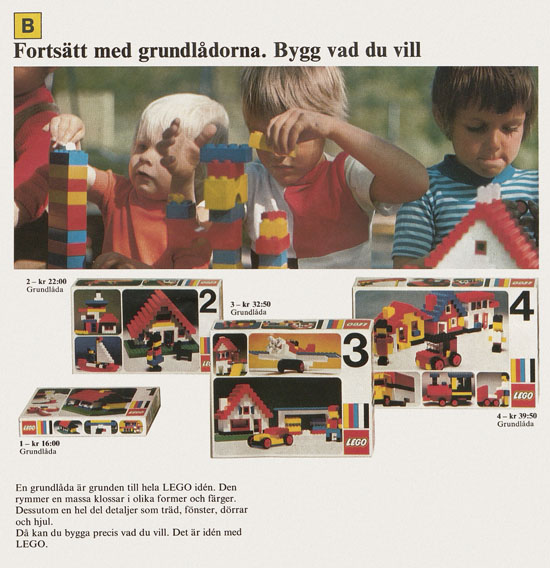 Lego catalogue Sweden 1974