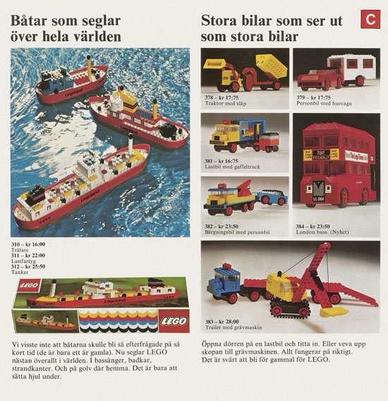 Lego catalogue Sweden 1974