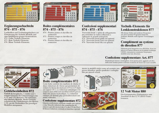 Seite 8 Lego Technic Katalog 1981