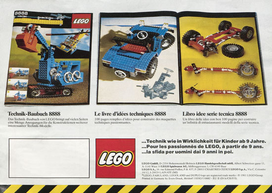 Lego Technic Katalog 1981