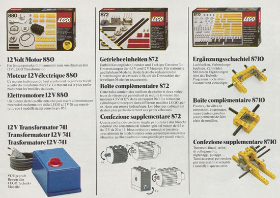 Lego Technic Katalog 1982