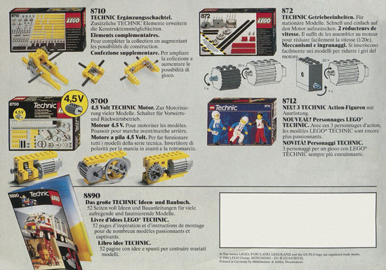 Seite 8 Lego Technic Prospekt 1988