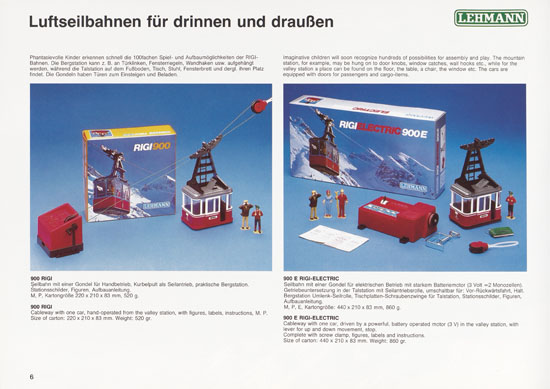 Patent Lehmann Spielzeug Katalog 1981