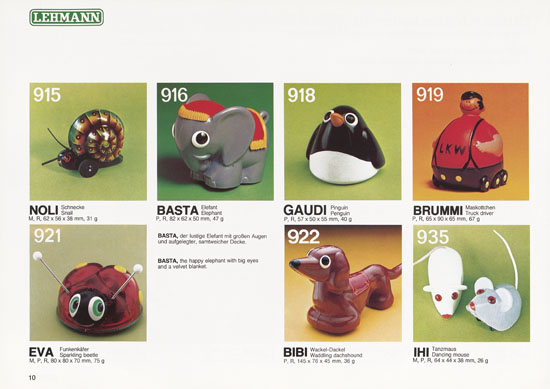 Seite 10 Patent Lehmann Spielzeug Katalog 1981