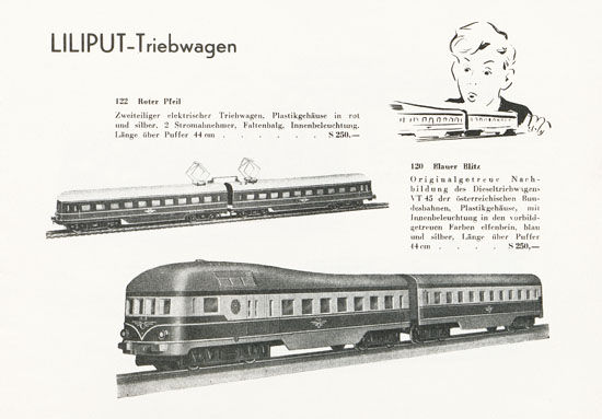 Liliput H0-Elektrobahn Katalog 1956