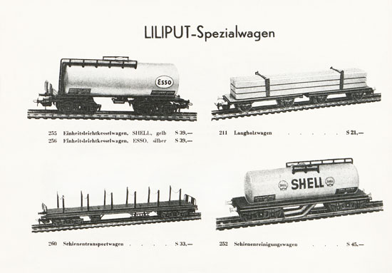 Liliput H0-Elektrobahn Katalog 1956