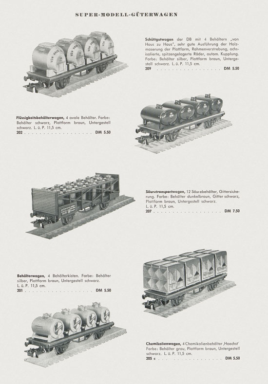 Liliput H0-Modellbahn Katalog 1959