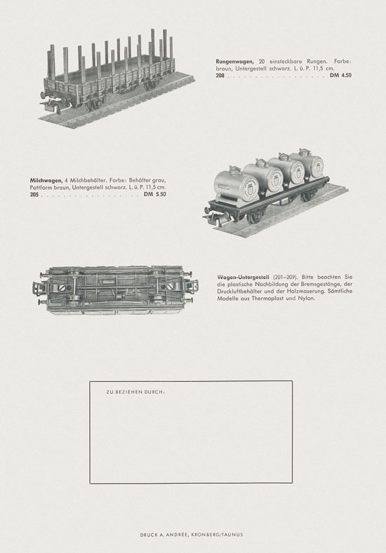 Liliput H0-Modellbahn Katalog 1959