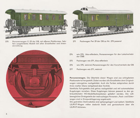 Liliput H0-Modellbahn Katalog 1964-1965