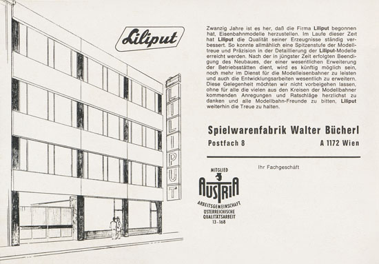 Liliput H0-Modellbahn Katalog 1967-1968