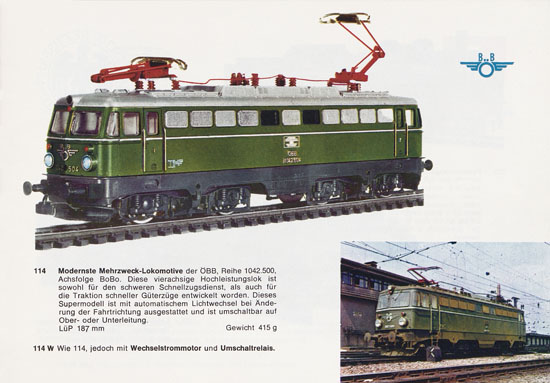 Liliput H0-Modellbahn Katalog 1967-1968