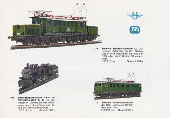 Liliput H0-Modellbahn Katalog 1967-1968