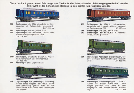 Liliput H0-Modellbahn Katalog 1967-1968