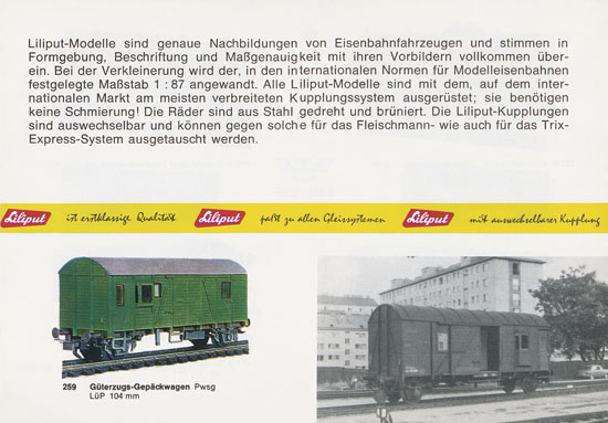 Liliput H0-Modellbahn Katalog 1967-1968