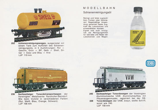 Liliput H0-Modellbahn Katalog 1967-1968