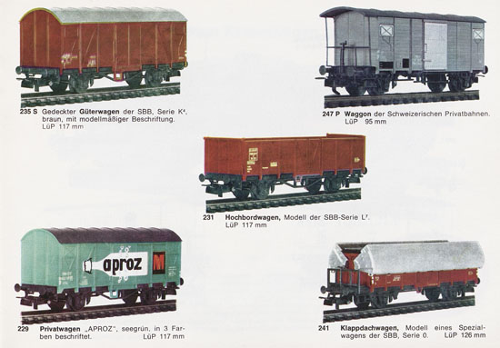 Liliput H0-Modellbahn Katalog 1967-1968