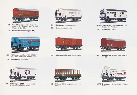 Liliput H0-Modellbahn Katalog 1967-1968