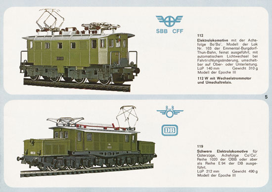 Liliput H0-Modellbahn Katalog 1969