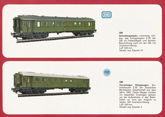 Liliput H0-Modellbahn Katalog 1969