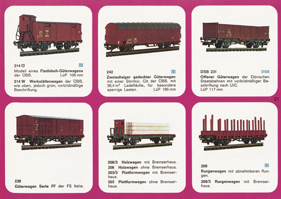 Liliput H0-Modellbahn Katalog 1969