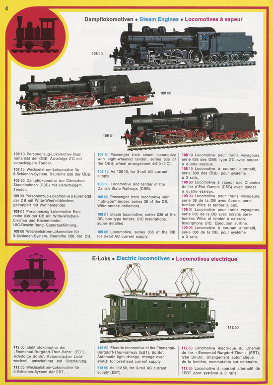 Liliput Modelleisenbahn Katalog 1975