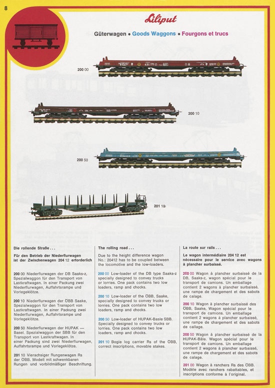 Liliput Modelleisenbahn Katalog 1975