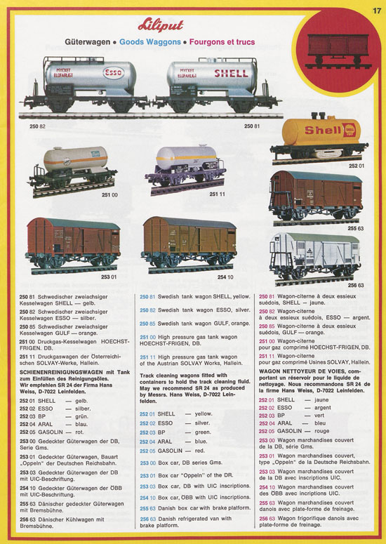 Liliput Modelleisenbahn Katalog 1975