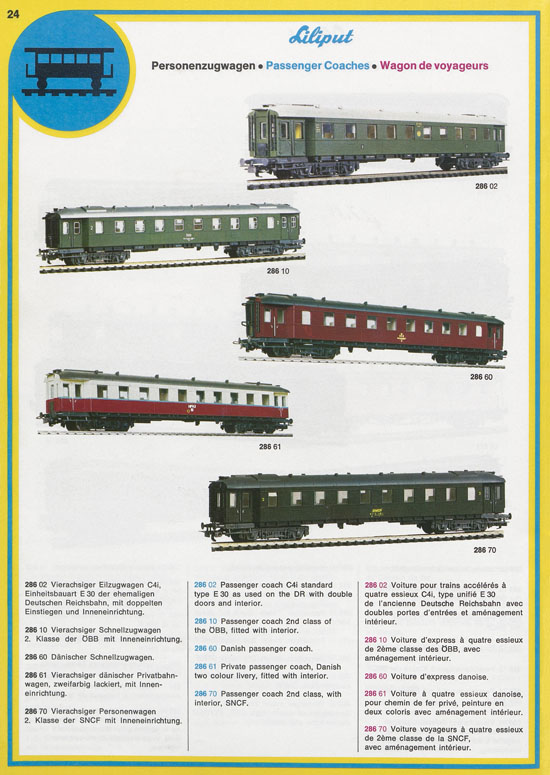 Liliput Modelleisenbahn Katalog 1975