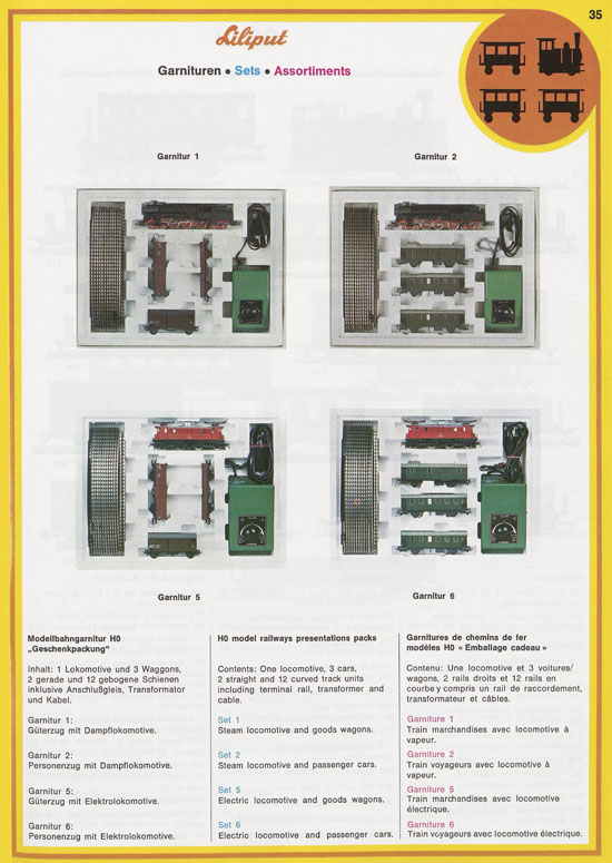 Liliput Modelleisenbahn Katalog 1975