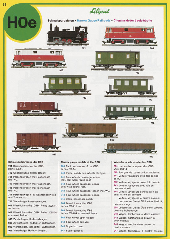 Liliput Modelleisenbahn Katalog 1975