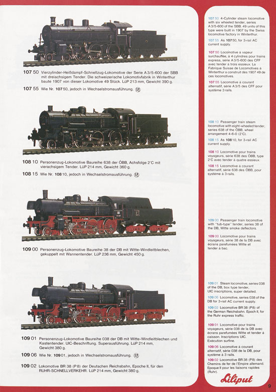 Liliput Modelleisenbahn Katalog 1977