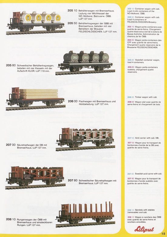 Liliput Modelleisenbahn Katalog 1977