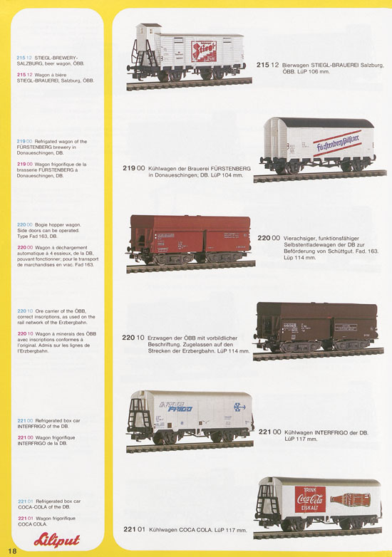 Liliput Modelleisenbahn Katalog 1977