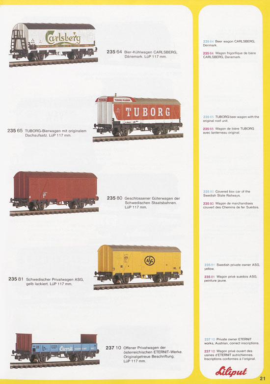 Liliput Modelleisenbahn Katalog 1977