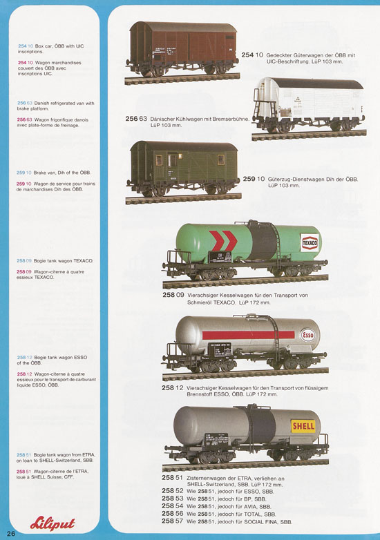 Liliput Modelleisenbahn Katalog 1977