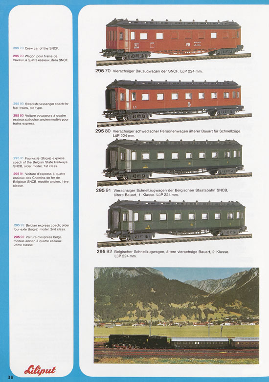 Liliput Modelleisenbahn Katalog 1977