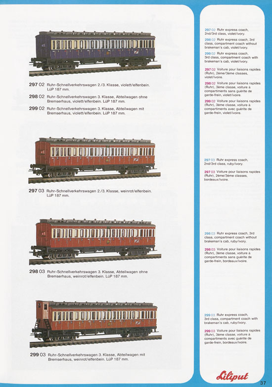 Liliput Modelleisenbahn Katalog 1977