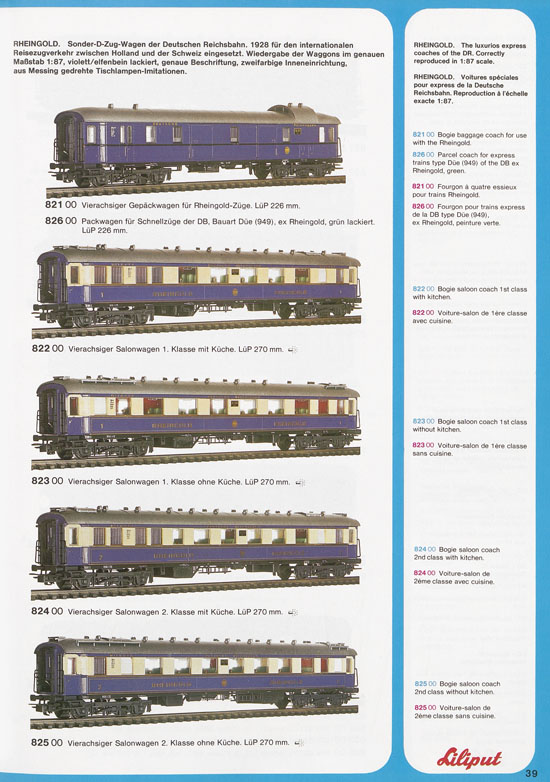 Liliput Modelleisenbahn Katalog 1977