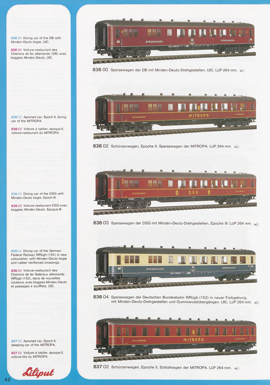 Liliput Modelleisenbahn Katalog 1977