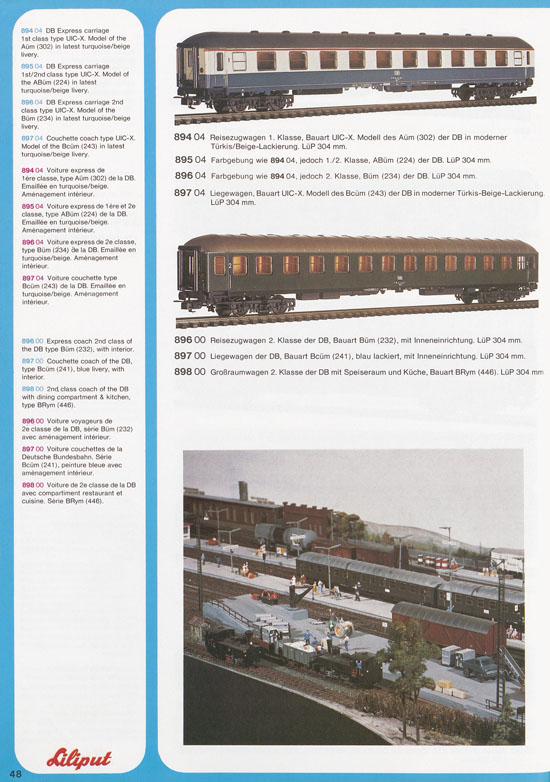 Liliput Modelleisenbahn Katalog 1977