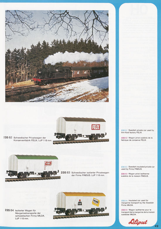 Liliput Modelleisenbahn Katalog 1977