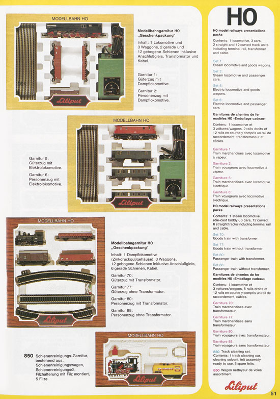 Liliput Modelleisenbahn Katalog 1977