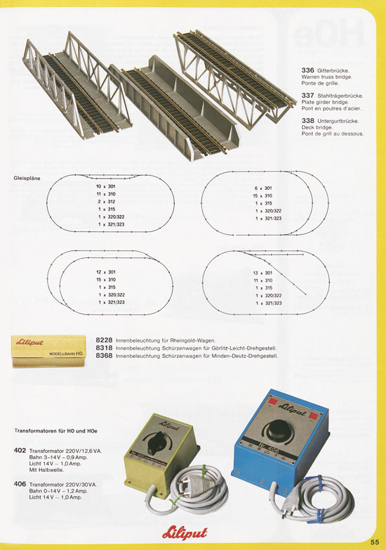 Liliput Modelleisenbahn Katalog 1977