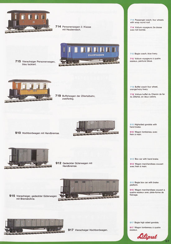 Liliput Modelleisenbahn Katalog 1977