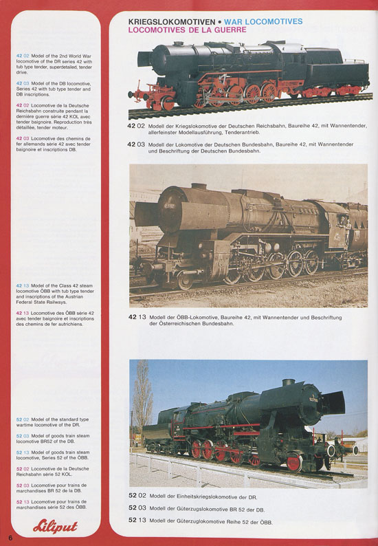 Liliput Modelleisenbahn Katalog 1979